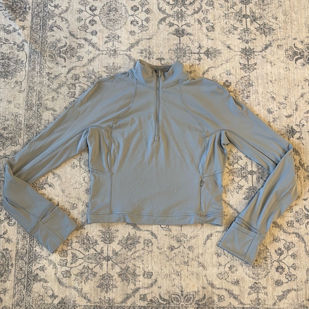 lululemon athletica Grey Crop Top